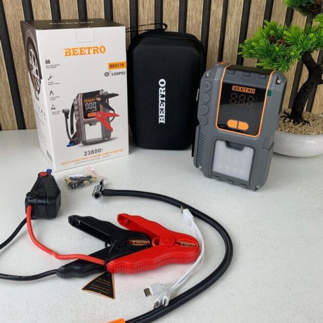 Booster Batterie 23800mAh avec gonfleur de pneu LED Light Beetro BE170 –